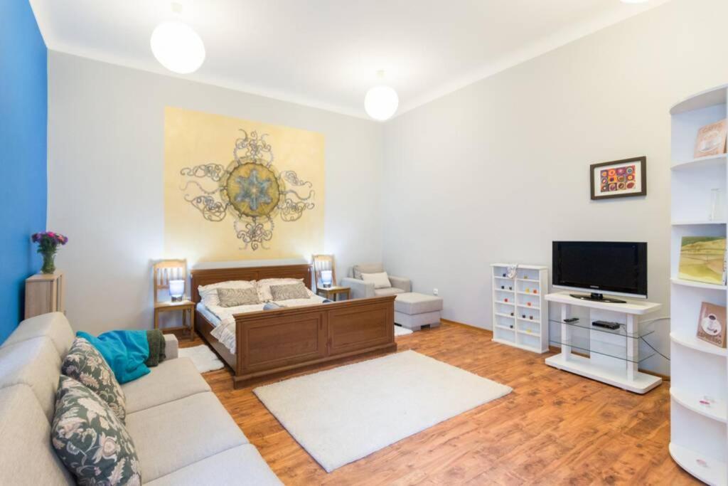 Apartment The Quiet Blue In The Center! Krakau